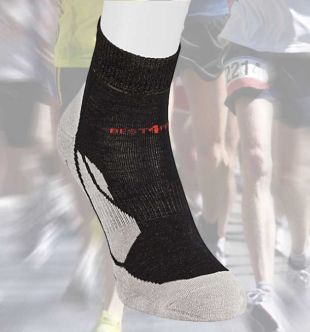 Best4Feet Sportsokken met zilvergaren